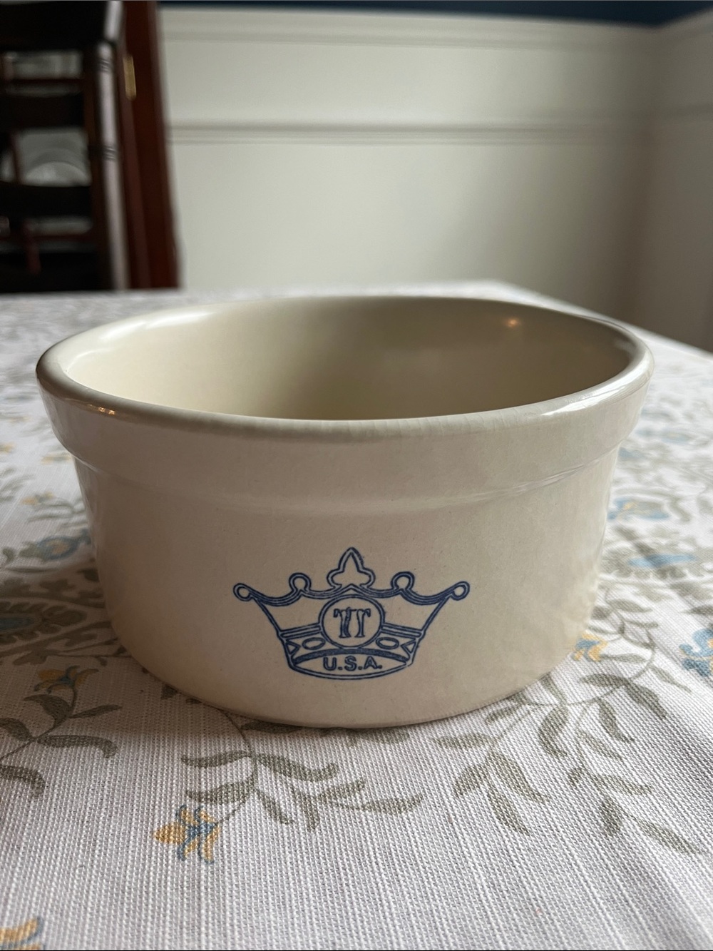 Vintage RRP and Co Blue Crown Ceramic 5.5” bowl 🥣